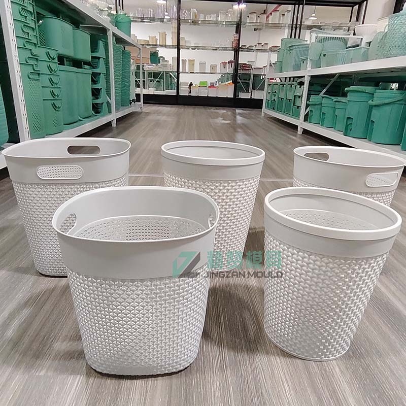 精美图案垃圾桶模具